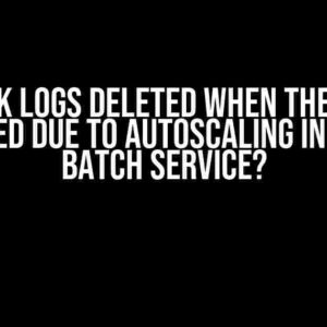 Are Task Logs Deleted When the Node is Deleted Due to Autoscaling in Azure Batch Service?