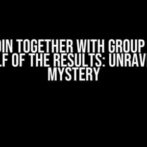 INNER JOIN together with GROUP BY only gives half of the results: Unraveling the Mystery