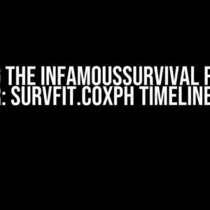 Solving the InfamousSurvival Package Error: Survfit.Coxph Timeline Woes